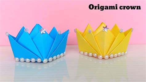 How to make a paper crown / Origami Crown | Paper Crown | Easy Paper Cra... | Easy paper crafts ...