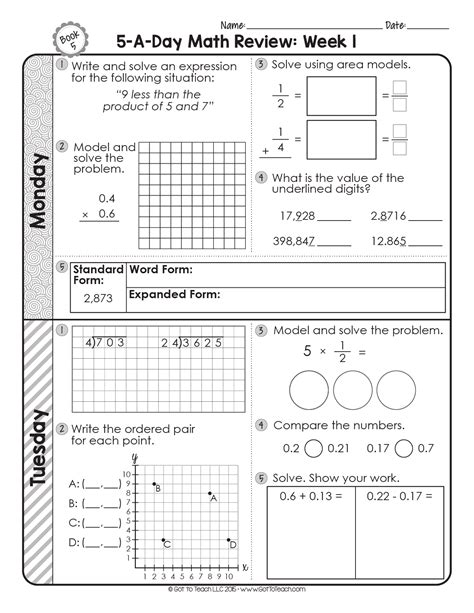 Math For A 5th Grader