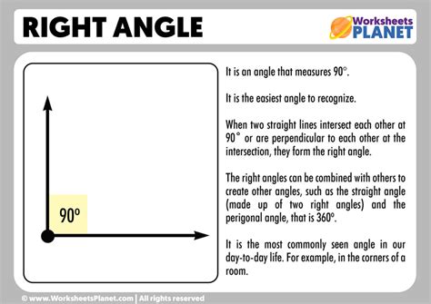 Right Angle | Definition and Example of Right Angle