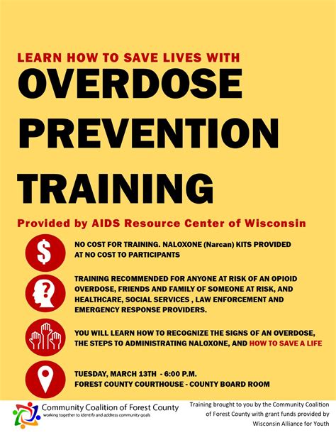 Overdose prevention Narcan training to be offered – Extension Forest County