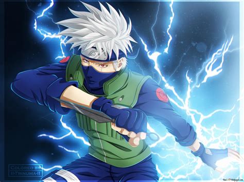 Naruto Shippuden - Kakashi Hatake Lightning Jutsu 2K wallpaper download