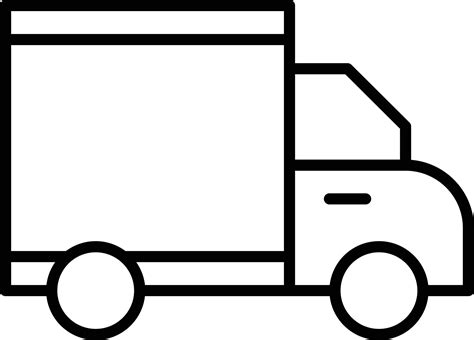 Delivery Truck Outline Icon 9245104 Vector Art at Vecteezy