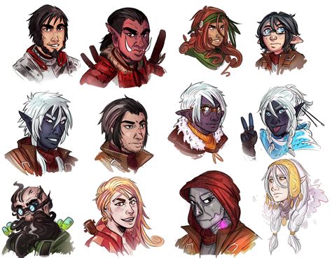 [OC] [Art] 12 NPC portraits for my campaign : r/DnD