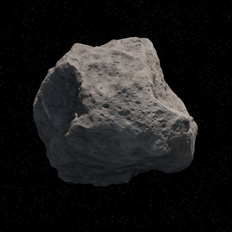 c4d asteroid meteoroid rock