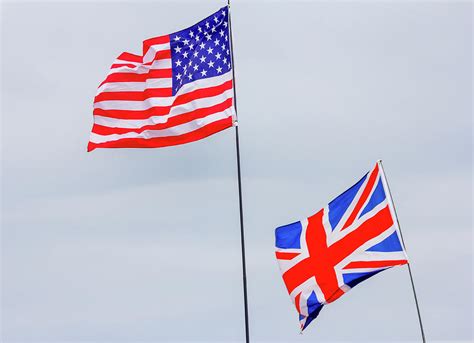 UK and USA flags together Photograph by Richard O'Donoghue - Fine Art America