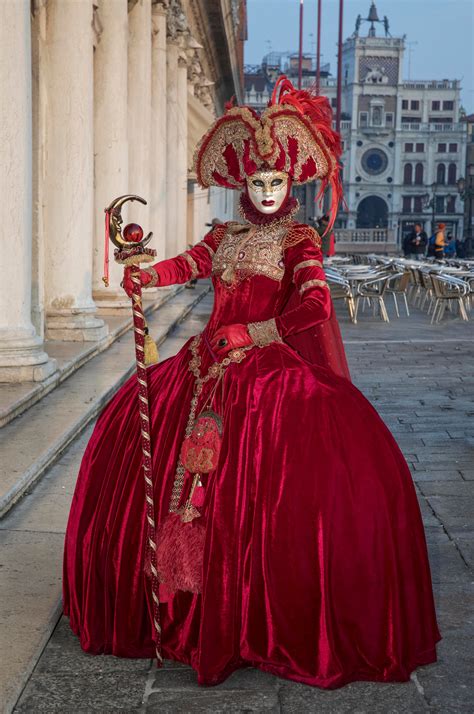 Venice Carnival Photographic Print, Glorious Female Venetian Costume in ...