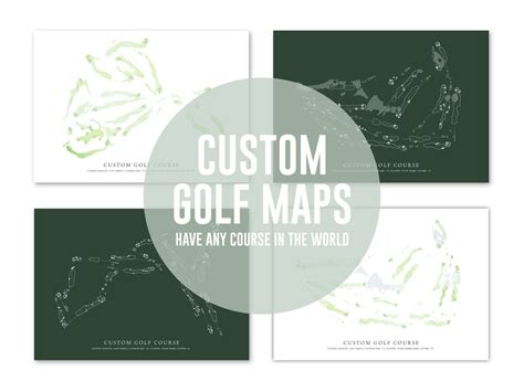 Custom Golf Course Map Digital Download - Etsy