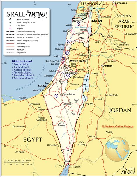 Mapa de Israel | Roteiros e Dicas de Viagem