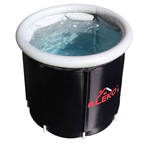 Reviews for ALEKO Portable Ice Bath 1-Person 0-Jet Cold Tub/Hot Tub Spa with Cover and Carry Bag ...