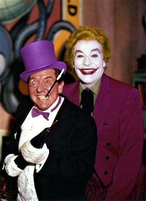 Burgess Meredith as "The Penguin" and Cesar Romero as "The Joker" in Batman | Batman tv show ...