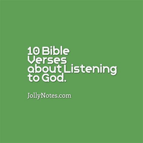 10 Bible Verses about Listening to God, Listening to God’s Call, & Listening to God’s Voice ...