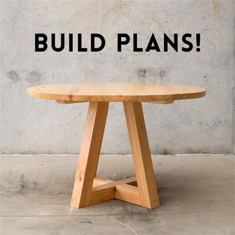 Round Dining Table Build Plans | Etsy