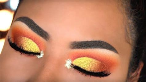 Colorful Warm Sunset Eyeshadow Tutorial #warmeyeshadow #sunseteyes ...