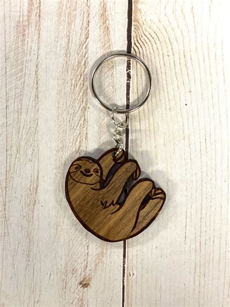 Sloth Keychain - Etsy