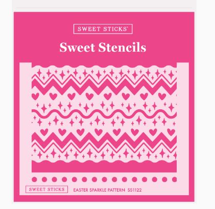 Easter Sparkle Stencil by Sweet Sticks - Miss Biscuit