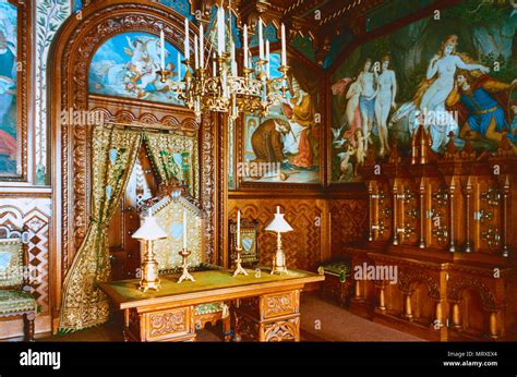 The study,Neuschwanstein Castle,Germany Stock Photo - Alamy