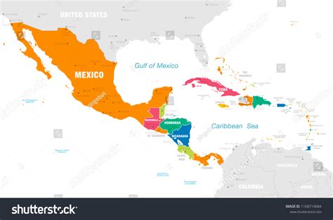 Central America Map Capitals