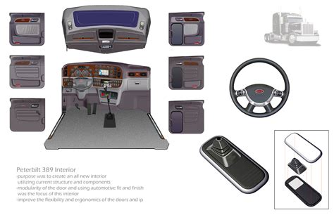 Peterbilt 389 Interior by Phil Hall, MBA at Coroflot.com