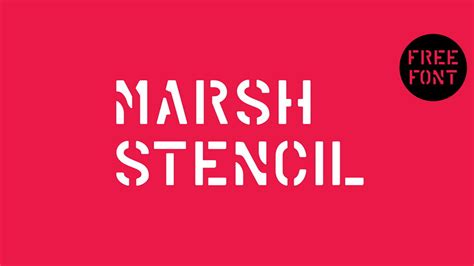 Marsh Stencil: A Timeless Symbol of Liberty and Self-Expression | MyFontLib