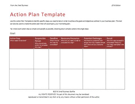 58 Free Action Plan Templates & Samples - An Easy Way to Plan Actions