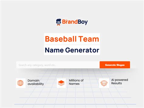 Free Baseball Team Name Generator Powered By AI