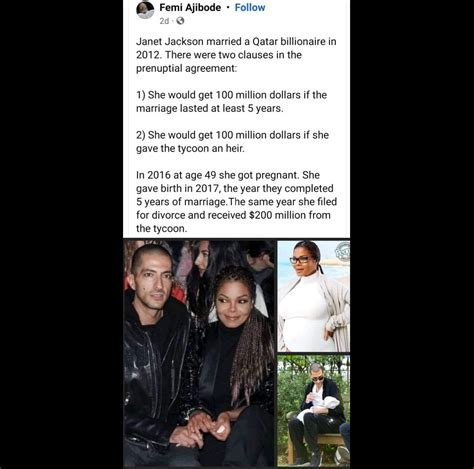 Former trophy wife Janet Jackson (Yes THAT Janet Jackson) : r/Trophy_Wives