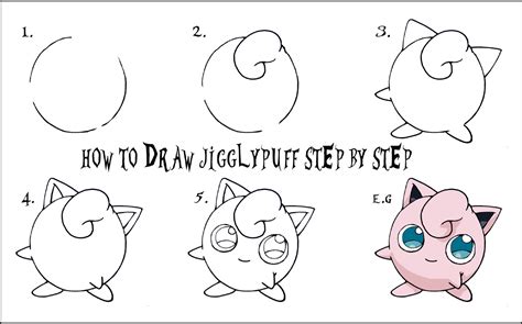 DARYL HOBSON ARTWORK: How To Draw A Pokemon Step By Step: JIGGLYPUFF