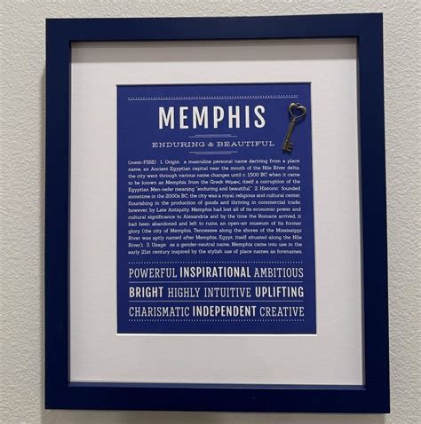 Memphis (male) | Name Art Print