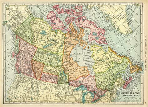 Map of Canada ~ Free Vintage Image | Old Design Shop Blog