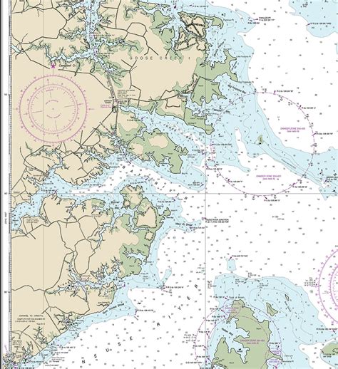 Nautical Chart of Pamlico Sound Western North Carolina. NOAA - Etsy