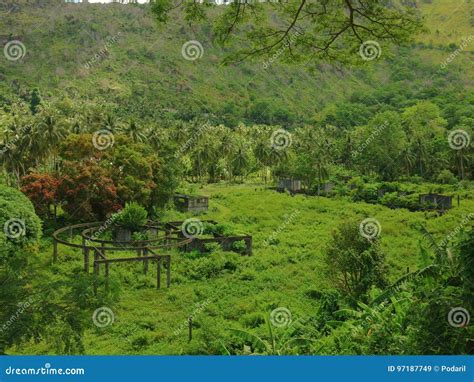 Ruins of the church stock image. Image of outdoor, forest - 97187749