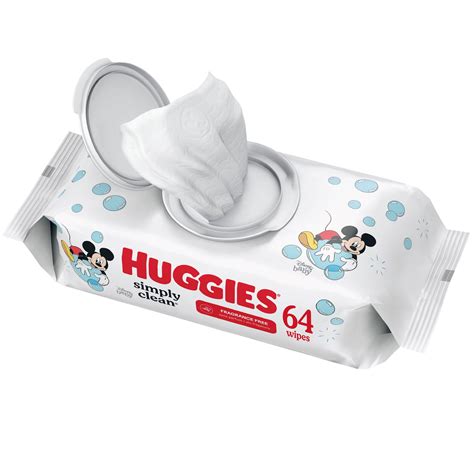 Huggies Simply Clean Unscented Baby Wipes, 1 Flip-Top Pack (64 Wipes Total) – Walmart Inventory ...