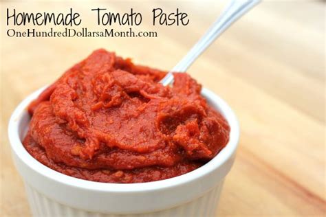 Homemade Tomato Paste Recipe - One Hundred Dollars a Month