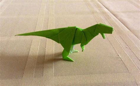 Origami Tyrannosaurus Rex by Kazikasaurus on DeviantArt