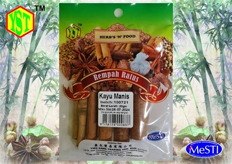 Kayu Manis 20gm x 10pk)9356128000837 – YienSang