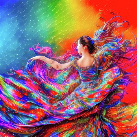 Rain dancer 2 Digital Art by Helkoryo Designs - Fine Art America