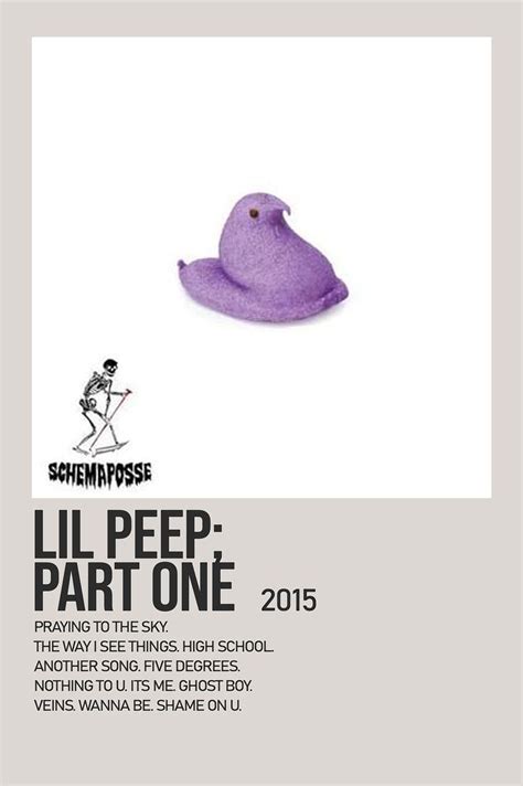 Lil Peep; Part One By Lil Peep Minimalist Album Poster | Music poster design, Hip hop poster ...