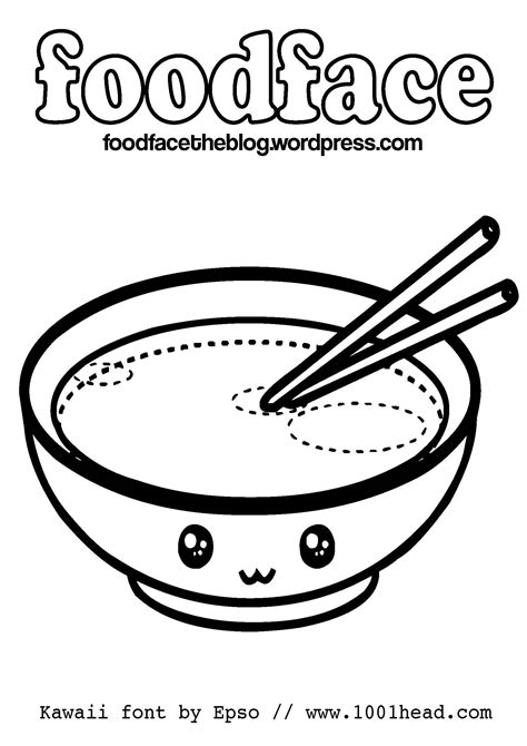 Cute Foods Coloring Pages Free - Coloring Home