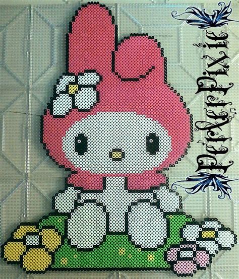 My Melody by PerlerPixie on DeviantArt | Perler beads, Perler crafts, Perler patterns