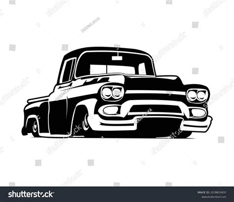 Old Logo Truck Silhouette Shown Against Stock Vector (Royalty Free) 2239833437 | Shutterstock