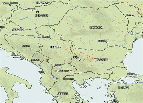 Distribution of Forest Fires in South–eastern Europe on March 19 th ...