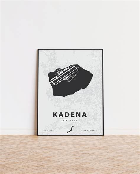 Kadena Air Base Map Print - Etsy