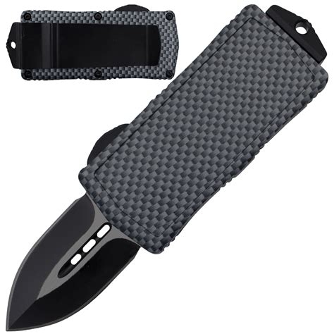 5 Inch Carbon Fiber Finish OTF Blade Automatic Knife