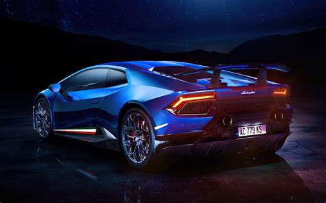 1440x900 Blue Lamborghini Huracan 4k Rear Wallpaper,1440x900 Resolution ...