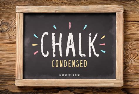 Chalk condensed font | Script Fonts ~ Creative Market