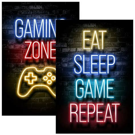 Hands DIY 2Pcs Gaming Poster, Boys Room Decorations for Bedroom, gamer ...