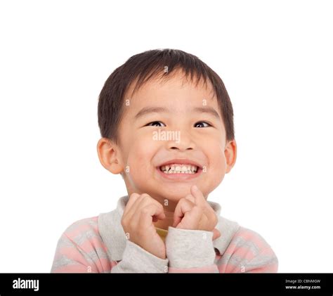 Excited face of asian boy Stock Photo - Alamy