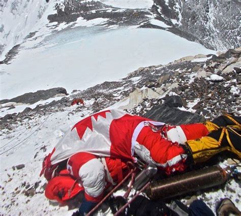 Body of Shriya Shah-Klorfine on Mt. Everest, 300m below the summit.