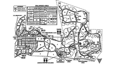 Map of JEFFERSON BARRACKS NATIONAL CEMETERY | National cemetery, Cemetery, Map