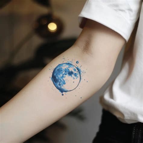 Blue Moon Temporary Tattoo – Temp Tattoo Idea